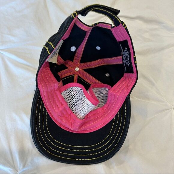 DC Comics Women's Baseball Cap Hat Rhinestones Outlined Batman Logo For Ages 14+ - Picture 5 of 9